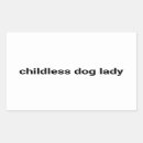 Search for lady rectangle stickers Dog