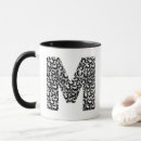 Search for black and silver mugs Monogrammed