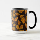 Search for brown fall leaves mugs Watercolor