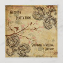 Search for vintage bird wedding invitations Leaves