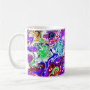 Search for blue and lime green mugs Colourful