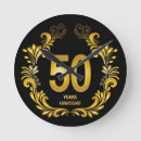 Search for 50 year anniversary clocks Gold