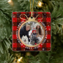 Search for red and black plaid christmas tree decorations Grandparents