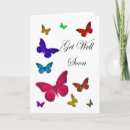 Search for butterfly get well cards Sick