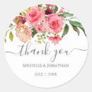 Search for dark pink wedding stickers Modern