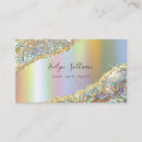 Search for holographic business cards Makeup artist