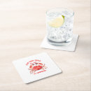 Search for red text coasters Illustration