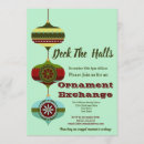 Search for ornament exchange christmas invitations Retro