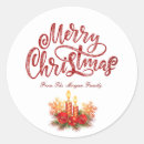 Search for merry christmas candles stickers Red