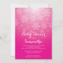 Search for snowflake baby girl shower invitations Modern