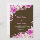 Search for pink and brown wedding invitations Floral