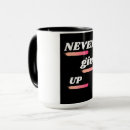 Search for never give up quote mugs Success mindset