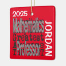 Search for professors christmas tree decorations Math