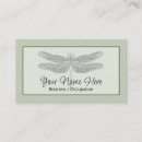 Search for dragonfly business cards Botanical
