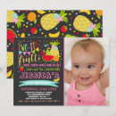 Search for tutti frutti 2nd birthday invitations Summer
