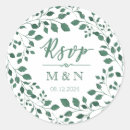 Search for rustic rsvp wedding stickers Wreath