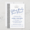 Search for blue silver prince baby shower invitations Crown