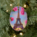 Search for tower of christmas tree decorations Eiffel tower paris