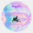 Search for gymnastics party stickers Girl