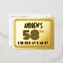 Search for 58th birthday invitations Elegant