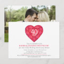 Search for 40th ruby wedding anniversary invitations Red