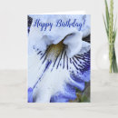 Search for white iris cards Botanical