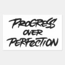 Search for progress not perfection stickers Motivational