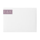 Search for black and purple return address labels Bride