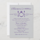 Search for purple rehearsal dinner invitations Typography