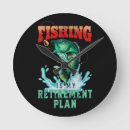 Search for funny fishing clocks Angler