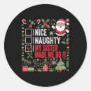 Search for made me do it stickers Merry christmas