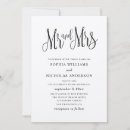 Search for mr and mrs wedding invitations Modern