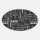 Search for letter oval stickers Birthday