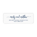 Search for navy blue return address labels Bridal shower