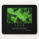 Search for 4 leaf clover mouse mats Luck