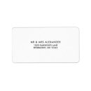 Search for classic wedding return address labels Chic