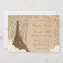 Search for eiffel tower wedding invitations Vintage