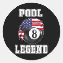 Search for pool player stickers Cue