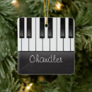Search for music christmas tree decorations pianist