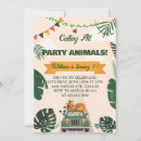 Search for calling all animals birthday invitations Giraffe