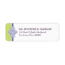 Search for damask return address labels Girly