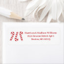 Search for red ornament return address labels Festive