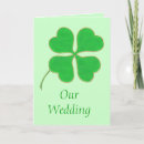 Search for shamrock wedding invitations Green