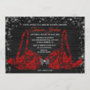 Search for red lingerie shower invitations Lace