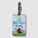 Search for adventure awaits luggage tags Typography