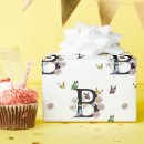Search for letter b wrapping paper Floral
