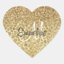 Search for glitter leopard print stickers Gold
