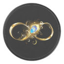 Search for gold hockey pucks Black