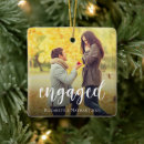 Search for future christmas tree decorations Engagement photo