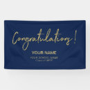 Search for navy blue graduation banners Congratulations